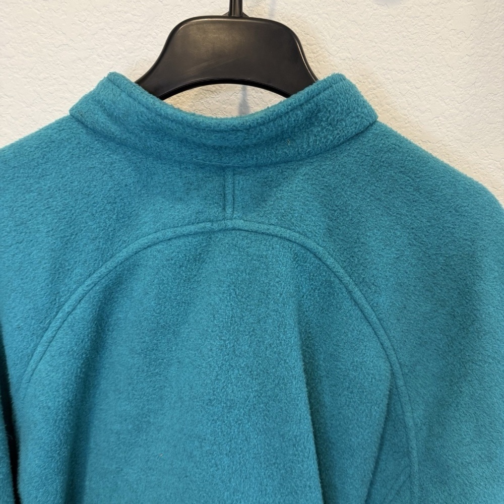 Vintage 90s Nike F.I.T. Teal Blue Half-Zip sherpa Fleece Pullover Jacket Large - Picture 8 of 8